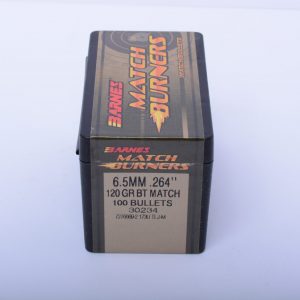 Barnes Match Burner Bullets 264 Caliber, 6.5mm (264 Diameter) 120 Grain Boat Tail